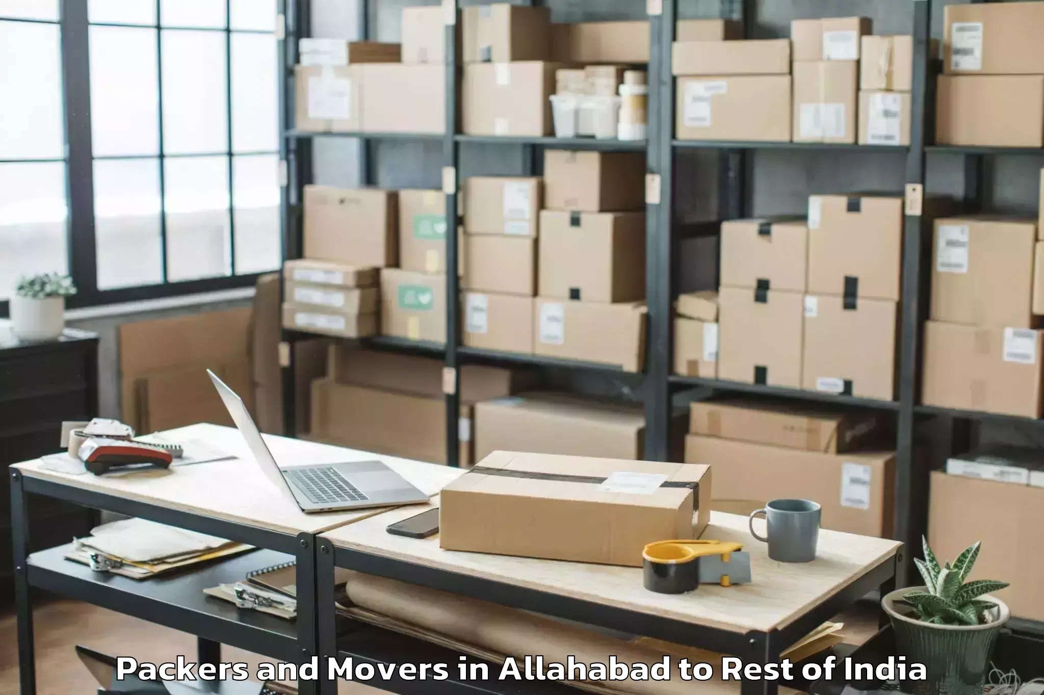 Top Allahabad to Bellal Tarafa Bodhan Rural Packers And Movers Available